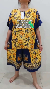 BAJU BATIK JUMBA 5XL 1SET SHIRT & PANT WITH GOOD QUALITY.