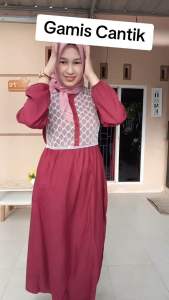 TERLARIS GAMIS VIRAL 2025 GAMIS RAYON BRUKAT RENDA TERBARU