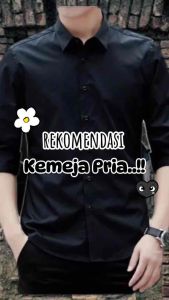 PRODUK TERLARIS KEMEJA PRIA •~• kemeja polos pria lengan panjang slimfit dewasa