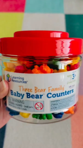Learning Resources Baby Bear Counters 6 colors Bears Educational Counting Sorting Toy Rainbow Autism Therapy Tool