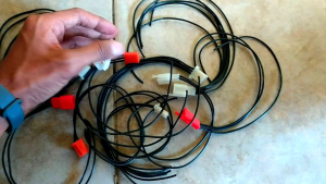 Socket Konektor 4 Pin / Soket Kabel Kelistrikan Kabel Isi 3 Kabel Ukuran 075mm