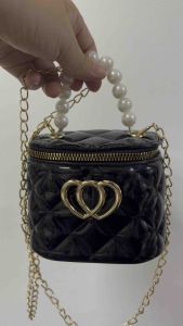 🇲🇾Ready Stock🇲🇾Jelly Bag Lingge Cosmetic Bag Pearl Hand Bill of Lading Shoulder Bag Fashion Chain PVC Beg Tangan