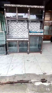 lemari piring wastafel/kitchen set 3 pintu holo/rak piring wastafel/chat admin