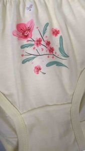 6pcs/12pcs Orchids 100% Cotton Full Panty - Assorted Print Design