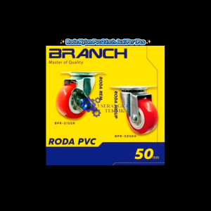 Roda Nylon Pvc 2 Inch Jual Per 1Pcs Roda Trolley Roda Caster Merk Branch - MERAH