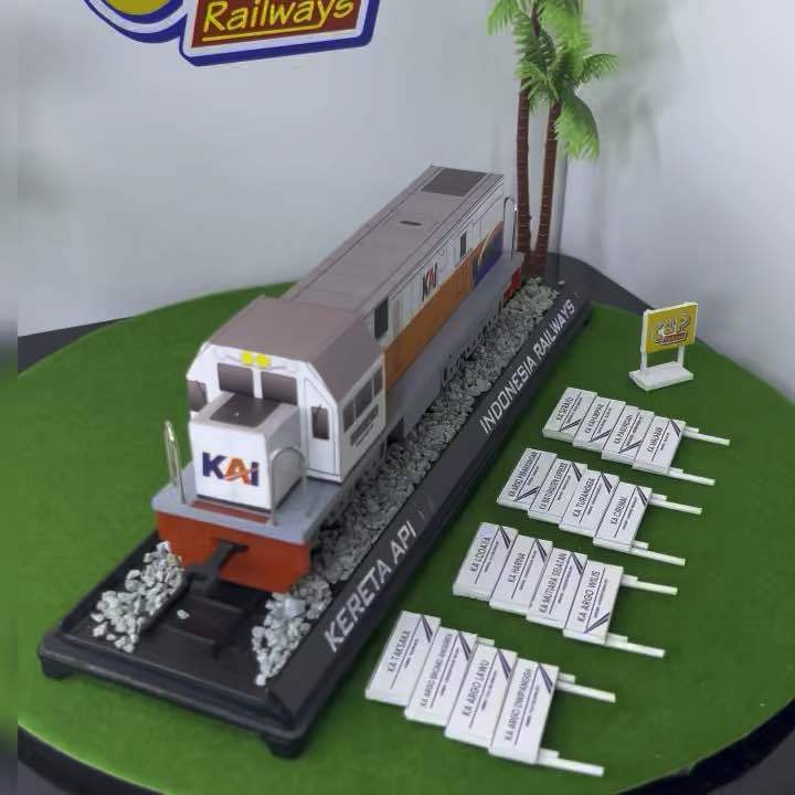 [MAINAN KERETA API INDONESIA] KA ARGO WILIS CC206 Rangkaian Kereta Eksekutif [Handmade by C&P Railways]