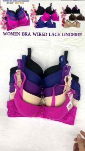 [READY STOCK]  3748# WIRED 34-40 BEAUTIFUL LACE 3/4 CUP BRA / BAJU DALAM 34-40