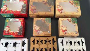 (10 PCS) Christmas Cupcake Box/ Pastry Box