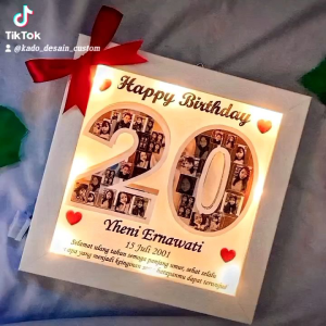 Kado Lampu Frame 3D Bingkai Pop Up KADO ULANG TAHUN CEWEK HADIAH PACAR KADO ANNIVERSARY Kado Wisuda Kado Pernikahan Kado Sahabat Kado Teman Kantor