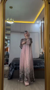 Gamis Set Hijab ViralGamis Lebaran Terbaru 2025