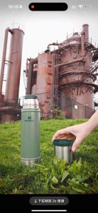 American Stanley Thermos Bottle Hot Cold Water Outdoor 304 Stainless Steel Portable Water Cup Bottle 1.4L