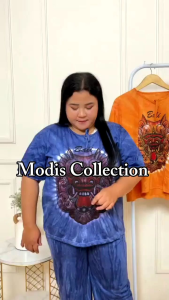 Paket Usaha Setelan Celana Panjang Ukuran Jumbo LD 120 Bahan Kaos Super Motif Tie Dye