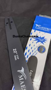 PROMO LAZADA !! GUIDE BAR CHAINSAW SENSO GERGAJI KAYU MERK MAESTRO UNTUK 22 INCH 38 T ORIGINAL MAESTRO GRADE A TEBAL READY STOCK !!
