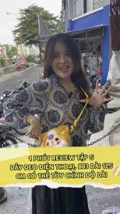 Dây Đeo Điện Thoại Dài Túi Xách BabyThree 125cm Có Thế Điều Chỉnh Kích Thước Tặng Kèm Phonetag - Hàng Xịn Đủ Màu