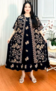 BARU #Daster JUMBO ADEM Ld 140 Dress rayon kekinian