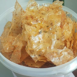 KERIPIK KACA KRIUK EXTRA PEDAS 75 GR / KERIPIK KACA / KEMASAN SACHET