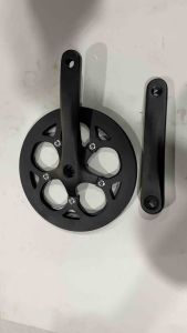 Đùi đĩa nhôm 1 tầng 50T màu đen xe đạp thể thao