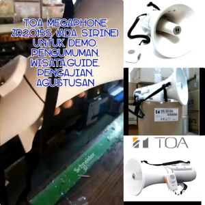 Megaphone Pengeras Suara Toa ZR2015S & Spesifikasi