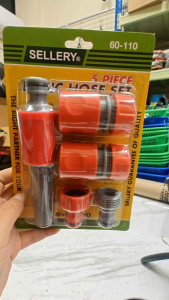 Sambungan Selang 5pcs Semprotan Air Taman Kebun Sellery 60-110 Basic Hose Set