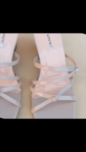 sandal heels wanita terbaru hak tinggi 5cm sol karet