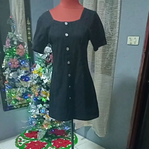 PRELOVED DENIM  FASHION Dress fit to Large