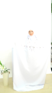 Mukena Terusan tanpa tangan/mukena gentur/sempur katun bordir mukena dewasa