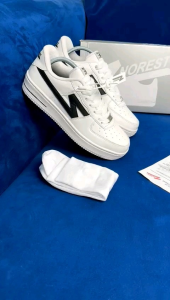 ( GRATIS KAOS KAKI ) Sepatu Sneakers Cowok Norest Low White Black Original Sekolah Wanita Pria Dewasa Keren Kets Cewek Casual Kerja Kekinian