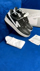 (GRATIS KAOS KAKI) Sepatu Sneakers Cowok Norest Low Black White Original Sekolah Wanita Pria Dewasa Keren Kets Cewek Casual Kerja Kekinian