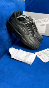 (GRATIS KAOS KAKI) Sepatu Sneakers Cowok Norest Low Triple Black Original Sekolah Wanita Sneaker Putih Pria Dewasa Keren Kets Cewek Casual Kerja Kekinian