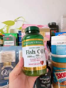 Viên Uống Dầu Cá Nature’s Bounty Fish Oil 1400mg 980mg Omega3 Loại 130 Viên Của Mỹ - Date 03/2027