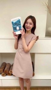 Cupid dress in pink milk เดรสน่ารัก เดรสมีแขน เดรสทำงาน เดรสสวยๆ ตัดตามไซส์