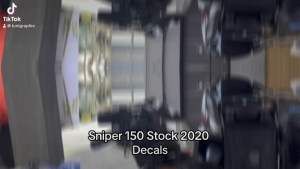 Sniper 150 Laminated Stock Decals 2020 w/ Freebies