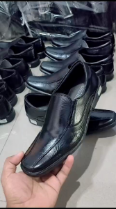 SEPATU PANTOFEL KULIT/SEPATU PANTOFEL KERJA HITAM/SEPATU PANTOFEL ANAK SEKOLAH REMAJA DAN DEWASA/SEPATU PANTOFEL PRIA UKURAN 34 36 37 38 39 40 41 42 43 44