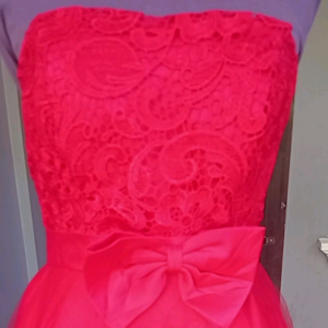 preloved red cocktsil dress for ladies JS Prom red cocktail dress fit to S-M size 34 bust 24 waist 36 hips