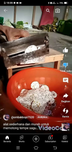 pisau pemotong kripik tempe sagu tapioka