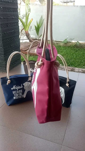 Tote bag Wanita Tali Sumbu Motif HIJAB POLOS