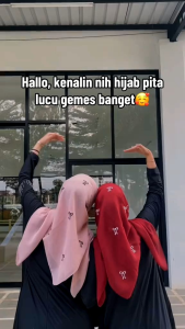 JILBAB SEGIEMPAT PARIS VITA COQQUETE HIJAB MOTIF PITA VIRAL