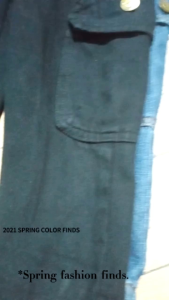 Celana jeans panjang model cargo 1-4tahun