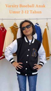 Jaket Varsity Anak Laki-Laki & Jaket Baseball Inisial N