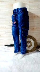 Celana Jeans Panjang Anak Karung Samping Kanan Kiri Bisa COD