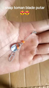snap toman dengan blade putar untuk softroglurepoppermetal jig