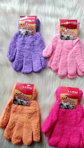 [Harga Grosir] Sarung Tangan Motor Wanita Bulu Woll Warna Warni Polos dan Motif [ST BULU ECER]