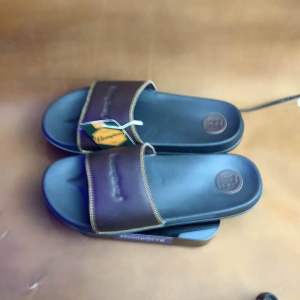 SANDAL PRIA SLIDE HUMPHREY KULIT GARUT/SANDAL SLIP ON/SENDAL PRIA