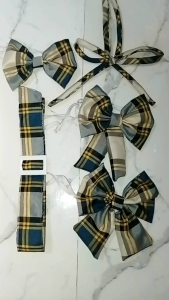Belts/ 2 pcs / 35 inches to 55 inches long/ with white buckles/  detachable/ reusable to the other school blouse uniform/ send your actual on hand color for Clarification/ pick up drop off time is between 2 pm to 4pm daily school fashion accessories