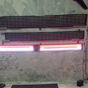 LAMPU STROBO KACA MOBIL 4 baris . LAMP STROBO TEXT wifi 4baris lengkap