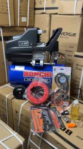 BONCHI ปั๊มลม 30L รุ่น 30 ร้าน 2 แรงม้า พร้อมอุปกรณ์, 6 สี, 10 เมตร ซึ่งไม่ใช่ไปกับสายไฟพร้อมหัวปลั๊กยาว
