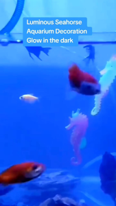 Aquarium Luminous Seahorse Hippocampus Artificial Fish Tank Seahorse Decoration Glow in The Dark