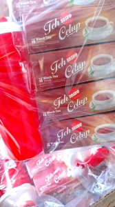 spesial paket lebaran teh Sosro 5 dus gratis 1 Tumbler cup hemat 1dus isi 15 teh celup