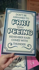 BATHROOM RULES SINTRA BOARD AFFORDABLE HOME WALL DECOR FRAME wall mounted decoration