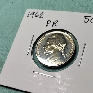 1962 proof Jefferson nickel 5 cents ( PRELOVED)